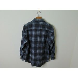 Pendleton Shirts - Pendleton L Virgin Wool Flannel Shirt Blue Gray Pendleton Shirts - Pendleton L Virgin Wool Flannel Shirt Blue Gray